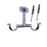 1 Suporte de Teto para Varão Duplo 28 e 19 Mm Cromado em Metal Decoribitinga Suporte de Varão para C - 1