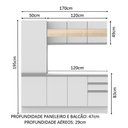 Ver mais imagens de Cozinha Compacta Smart Modulada 170 Cm Madesa