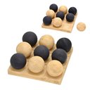 Ver imagem 2 de Jogo Decorativo com Bolas em Resina Marrom e Preto 30x30cm