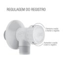 Ver imagem 3 de Registro Regulador De Vazão Com Filtro Abs Branco 1/2 Censi