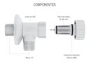 Ver imagem 4 de Registro Regulador De Vazão Com Filtro Abs Branco 1/2 Censi