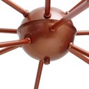 Ver imagem 3 de Pendente Lustre Sputnik Poptem Átomo com 12 Lampadas/ Braços Aluminio cobre haste metal aranha