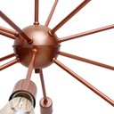 Ver imagem 2 de Pendente Lustre Sputnik Poptem Átomo com 12 Lampadas/ Braços Aluminio cobre haste metal aranha