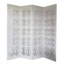 Ver imagem 1 de Biombo 4 Folhas 172X180cm Mdf Modelo 2 Branco Vazado