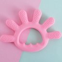 Ver imagem 2 de Mordedor Dedinhos para Bebê de Silicone 12x1cm Rosa