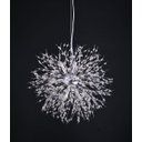 Ver imagem 1 de Lustre Pendente Cristal Flor Dente De Leão 50 Cm Para Sala Estar Jantar E Quarto