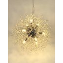 Ver imagem 2 de Lustre Pendente Cristal Flor Dente De Leão 50 Cm Para Sala Estar Jantar E Quarto