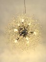 Ver imagem 2 de Lustre Pendente Cristal Flor Dente De Leão 50 Cm Para Sala Estar Jantar E Quarto