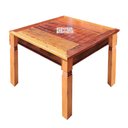 Ver imagem 2 de Mesa de Jantar em Madeira Maciça 1,4m Quadrada com Ladrilho