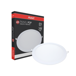 Plafon Led Avant Pop Embutir 24w 6500k Bivolt Redondo 30cm - 1