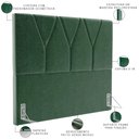 Ver imagem 4 de Cabeceira Cama Box Casal King 195 cm Aurora W01 Facto Verde Musgo - Lyam Decor