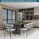 Ver mais imagens de Kit 2 Cadeiras Napoli Agatha Fratini Assento Encosto Revestidos Tecido Cinza Base Aço Champagne