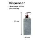 Ver imagem 3 de Porta Sabonete Líquido Dispenser Pedra Sabão Rose São José