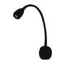 Ver imagem 1 de Kit 2 Unidades Arandela Led 3w 3000k Haste Flexível Quarto Cabeceira Cama Leitura - Preto