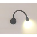 Ver imagem 3 de Kit 2 Unidades Arandela Led 3w 3000k Haste Flexível Quarto Cabeceira Cama Leitura - Preto