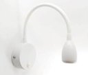 Ver imagem 3 de Kit 2 Unidades Arandela Led 3w 3000k Haste Flexível Quarto Cabeceira Cama Leitura - Branco