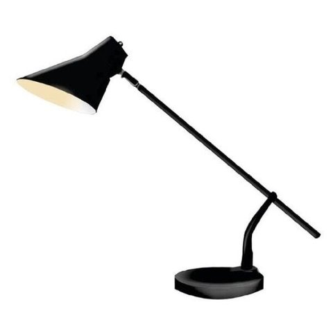 Luminária De Mesa Para Leitura Articulável Preta Milano G20