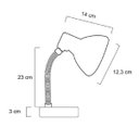 Ver imagem 3 de Luminária De Mesa Para Leitura Articulável Amarela G20