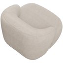 Ver imagem 7 de Poltrona Decorativa Fixa Orgânica para Sala Living Barolo L06 Linho Bege - Lyam Decor