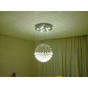 Ver imagem 2 de Lustre de Cristal Legitimo Globo 40cm Sala de Estar Mesa Jantar Quarto Living G140 com Lâmpadas Led