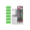 Ver imagem 7 de Guarda Roupa 2 Portas e 4 Gavetas C- 1 Espelho Melissa Nature-off White - Acp