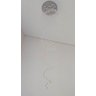 Lustre de Cristal Legitimo Espiral 60cm Pé Direito Duplo Vão de Escada Sala Alta ESP60 - 2,30 m - 3