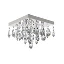 Ver imagem 1 de Plafon de Cristal Legitimo Amêndoa L21x21cm A14cm Soq 2xg9