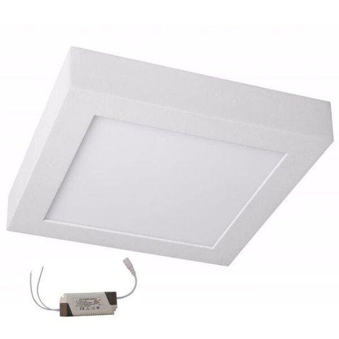 Luminária Plafon LED Sobrepor Quadrado 12W 17x17cm Bivolt Save Energy - 5700K