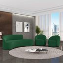 Ver imagem 2 de Sofá 4 Lugares Orgânico 220cm Morgan e 2 Poltronas Lua Veludo Verde D03 - D'Rossi