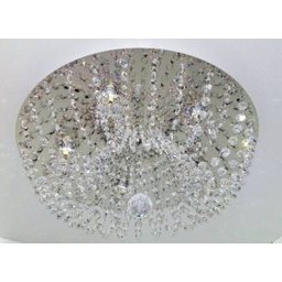 Plafon de Cristal Legitimo Redondo 50cm Soq 8xg9 - 3