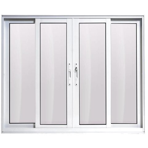 Janela de Correr Alumínio Branco 04 Folhas Maxx - 120x150