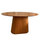 Ver imagem 2 de Base Para Mesa De Jantar Cone Oval Para Tampos De 198X122cm Até 260X140cm Marrom
