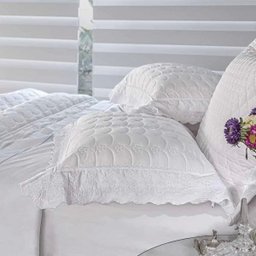 Cobre Leito Queen Jardine Dupla Face com Lese 03 Peças - Branco - 3