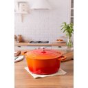 Ver imagem 4 de Jogo 5 Panelas Laranja Cerâmica Indução Cook&chef Mimo Style