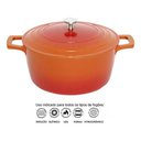 Ver imagem 3 de Jogo 5 Panelas Laranja Cerâmica Indução Cook&chef Mimo Style