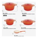 Ver imagem 2 de Jogo 5 Panelas Laranja Cerâmica Indução Cook&chef Mimo Style