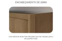 Ver mais imagens de Guarda Roupa Solteiro com Espelho 100% MDF 2 Portas de Correr 3 Gavetas 162cm Virtus Plus Cumaru - N