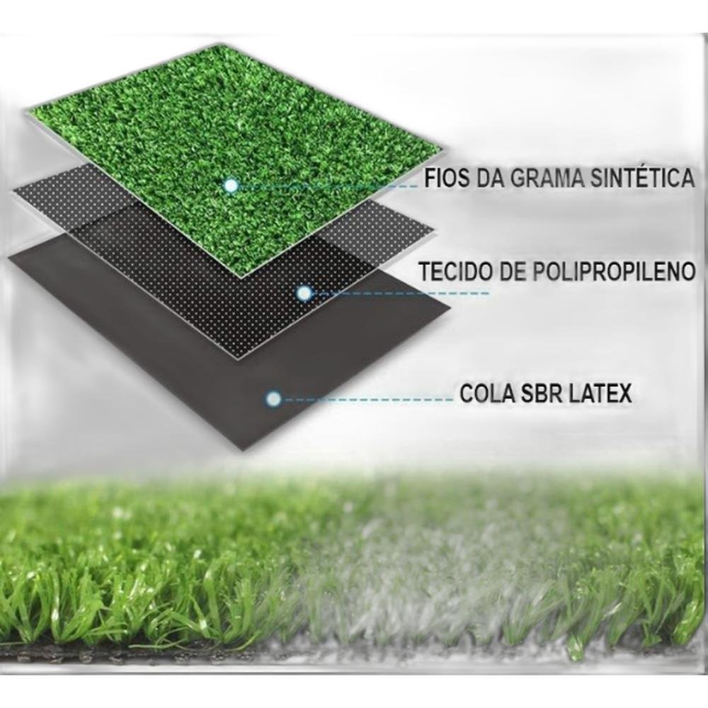 Grama Sintética Amarela 20mm com Proteção Uv e Anti-fungo 2,00 X 1,50m (3m²) - 7