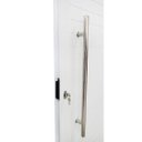 Ver imagem 4 de Porta Lambril de Alumínio Branco com Puxador e Vidro Linha Veneza:Direita/ 210 x 80