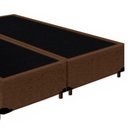 Ver imagem 2 de Cama Box King Bipartido Suede Mega Cama Marrom 192x203x42cm
