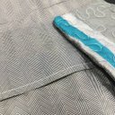 Ver imagem 4 de Kit C/ 2 Portas Travesseiros Matelado - 70cm X 50cm - Cor: Listras Chumbo - Segunda Casa