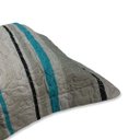 Ver imagem 2 de Kit C/ 2 Portas Travesseiros Matelado - 70cm X 50cm - Cor: Listras Chumbo - Segunda Casa