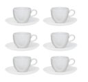 Ver imagem 1 de CONJUNTO 6 XÍCARAS DE CHÁ 220ML com PIRES 16CM RYO WHITE - OXFORD PORCELANAS