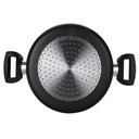 Ver imagem 2 de Caçarola Induct+ Preta 22 Cm 3,7 L em Alumínio com Revestimento Interno Antiaderente Multiflon