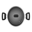 Ver imagem 3 de Caçarola Induct+ Preta 22 Cm 3,7 L em Alumínio com Revestimento Interno Antiaderente Multiflon