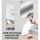 Ver imagem 6 de Espelho Adesivo Gigante 60cm Acrilico Placa Adesiva Flexivel Retangular Autocolante Parede Leve Gran