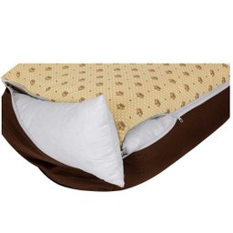 KIT CAMA CAMINHA PET CACHORRO TAMANHO M LAVÁVEL COROA TABACO - 5