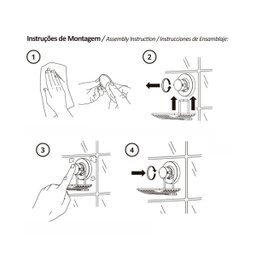 Porta Sabonete com Fixação a Vácuo Ventosa cor Ônix Future - 3