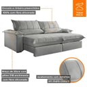 Ver imagem 3 de Sofá Retrátil Reclinável Genova 2,80 Metros 4 Lugares