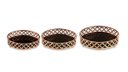 Ver imagem 1 de Kit Bandeja Cobre em Metal C/ Espelho Preto 3 Pcs 11410 Mart